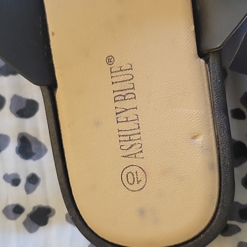 NWT New Ashley Blue bling sandals - Picture 3 of 6